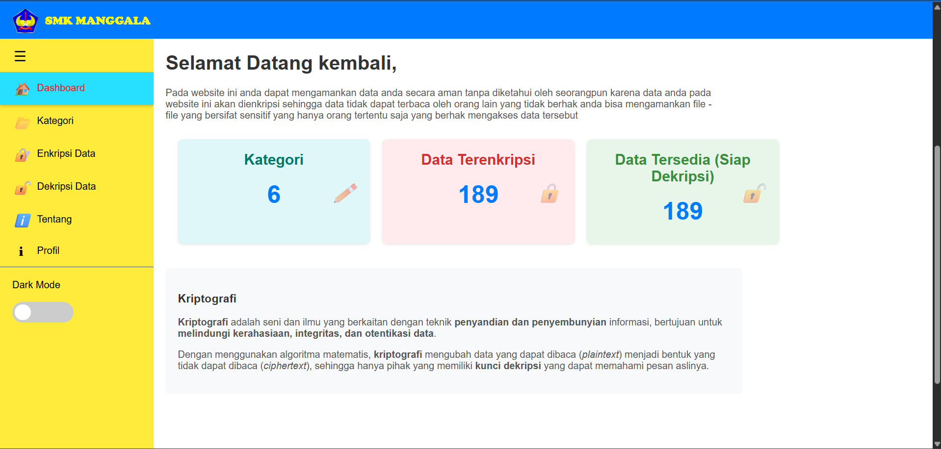 MHN Crypto - Pengamanan file yang sangat aman